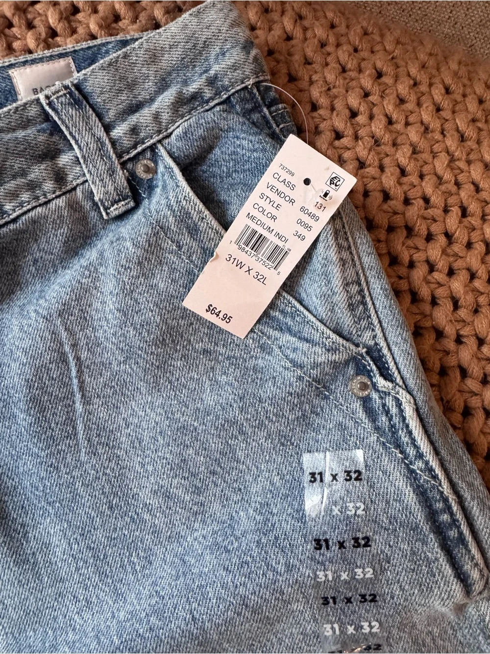 PacSun Baggy Jeans 31x32 Light Wash Wide Leg Denim NWT Streetwear
